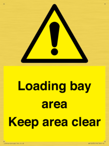 Loading bay area Keep area clear